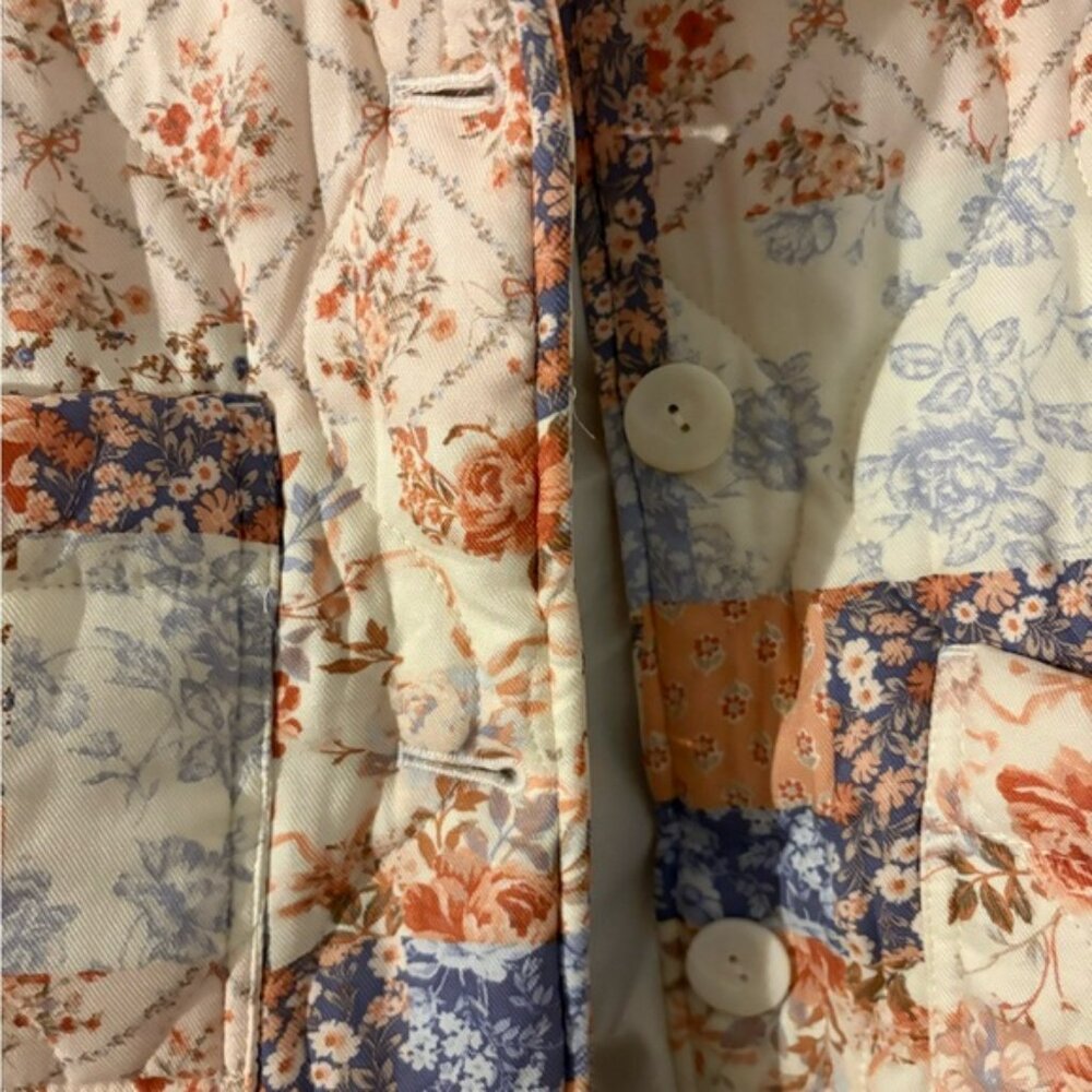 Altar'd State Multicolor Patchwork Teddy Jacket N… - image 6